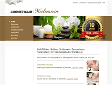 Tablet Screenshot of cosmeticum-meilenstein.com